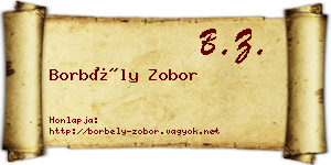 Borbély Zobor névjegykártya